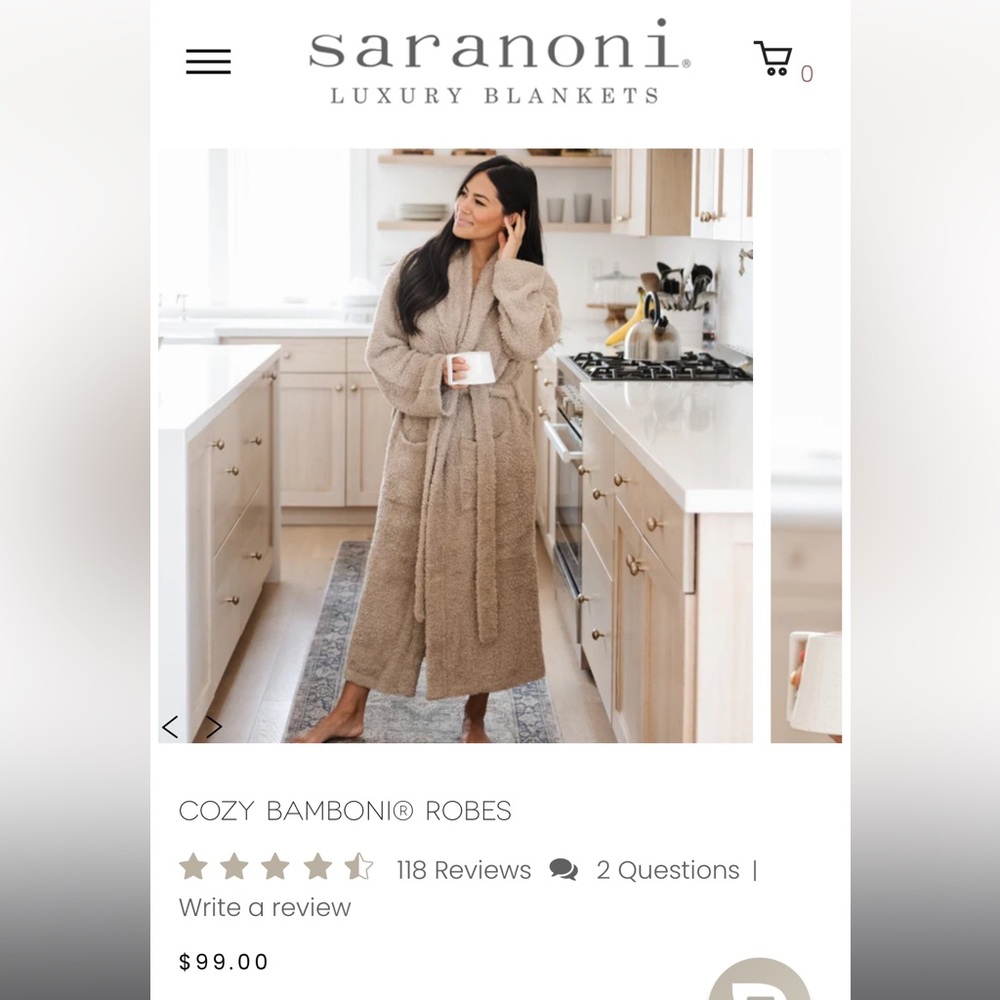 Saranoni Cozy Bamboni® Robe small/medium